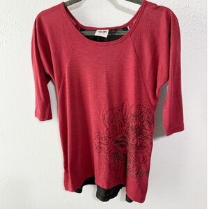 Harley-Davidson lace detail tee small